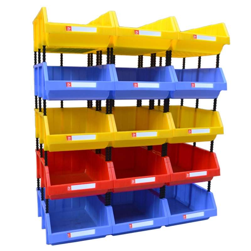 Thickened Oblique Plastic Box Combined Parts Box Material Box, Random Color Delivery, Size: 35cm x 2
