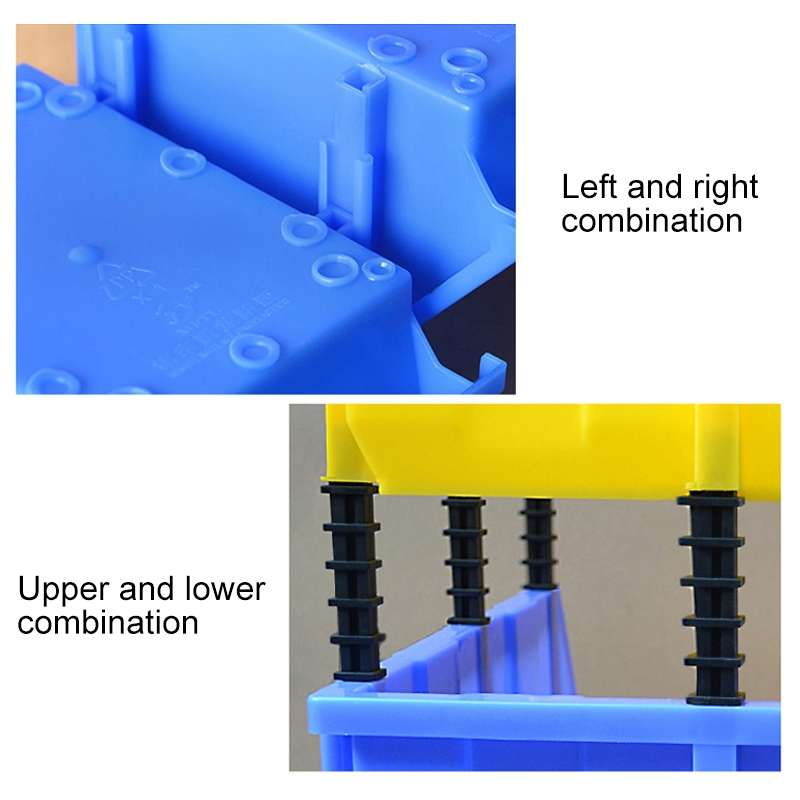 Thickened Oblique Plastic Box Combined Parts Box Material Box, Random Color Delivery, Size: 35cm x 2
