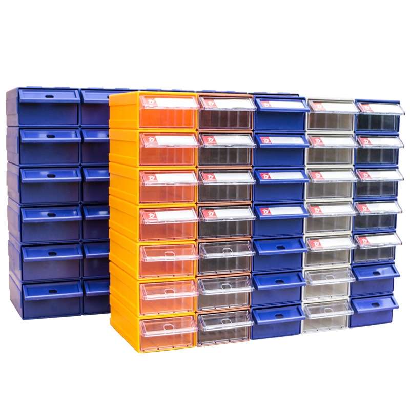Thickened Combined Plastic Parts Cabinet Drawer Type Component Box Building Block Material Box Hardw