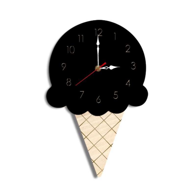 Ice Cream Styling Decorative Wall Clock (White)