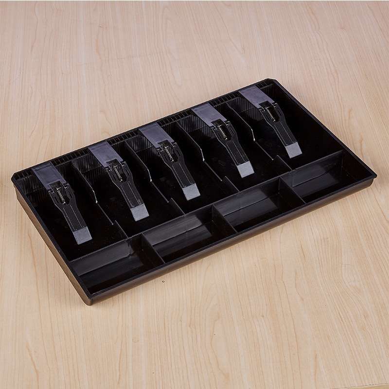 Durable Five-frame ABS Cash Coin Register Insert Cashier Drawer Storage Cash Register Tray Box Class