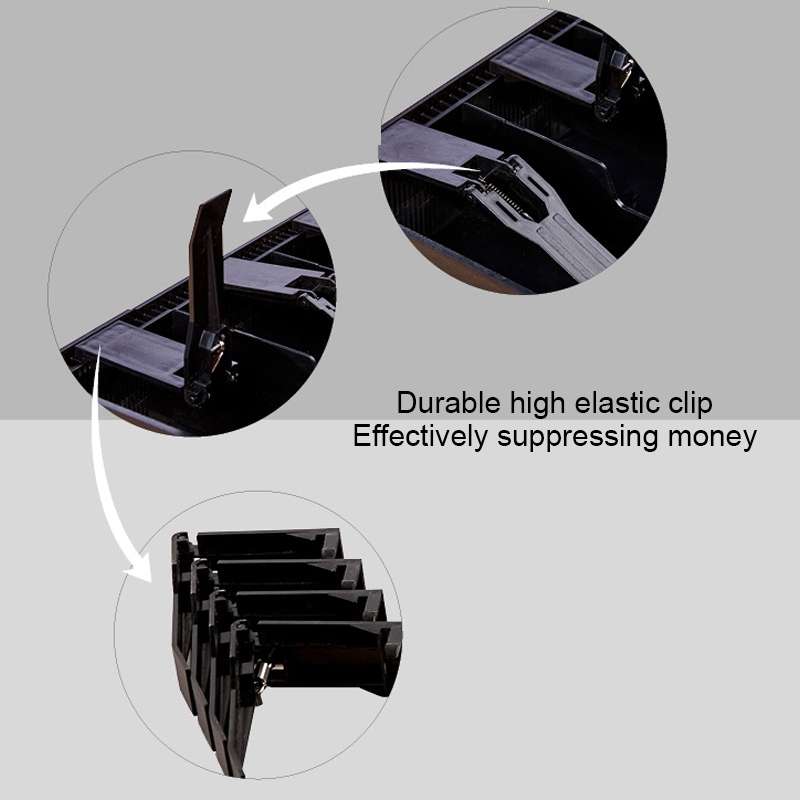 Durable Five-frame ABS Cash Coin Register Insert Cashier Drawer Storage Cash Register Tray Box Class