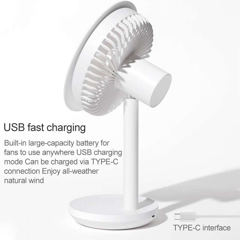 Original Xiaomi Youpin SOLOVE USB Charging Desktop Electric Fan Dormitory Office Mini Fan, with 3 Sp