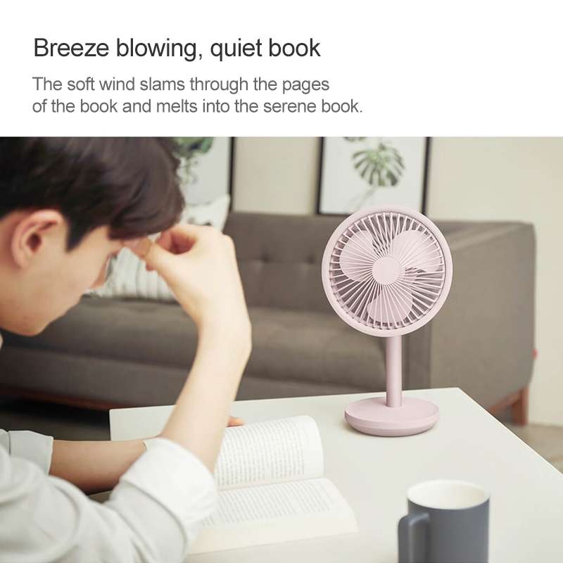 Original Xiaomi Youpin SOLOVE USB Charging Desktop Electric Fan Dormitory Office Mini Fan, with 3 Sp