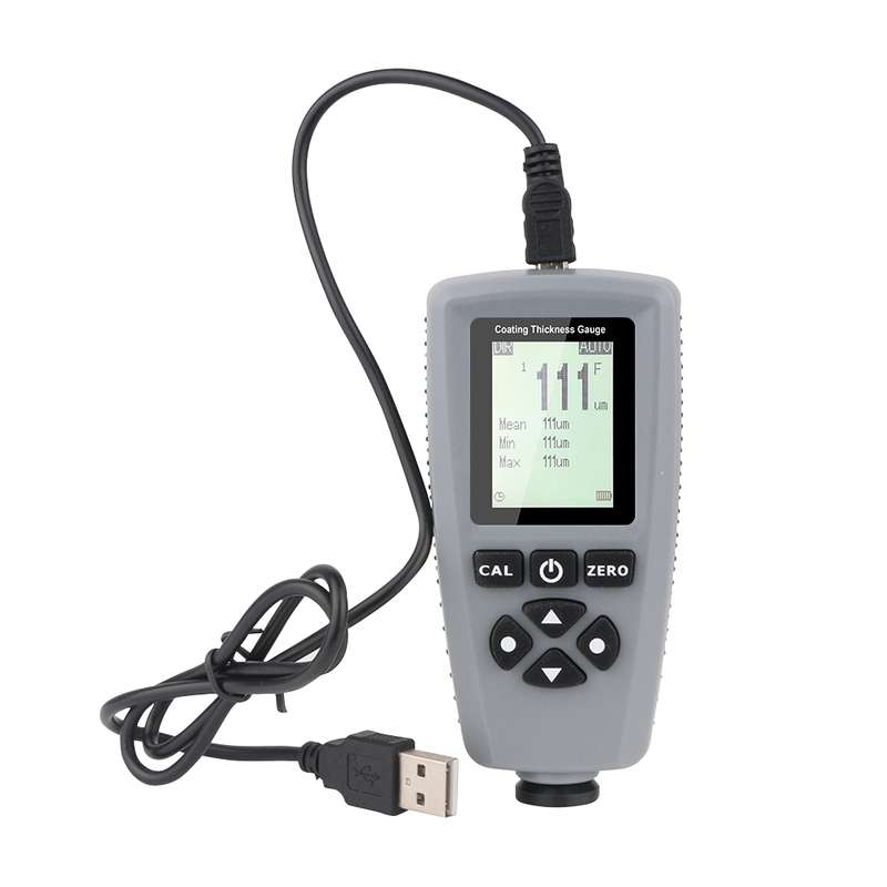 RZEC770 LCD Display Coating Paint Thickness Gauge Meter Tools (Grey)