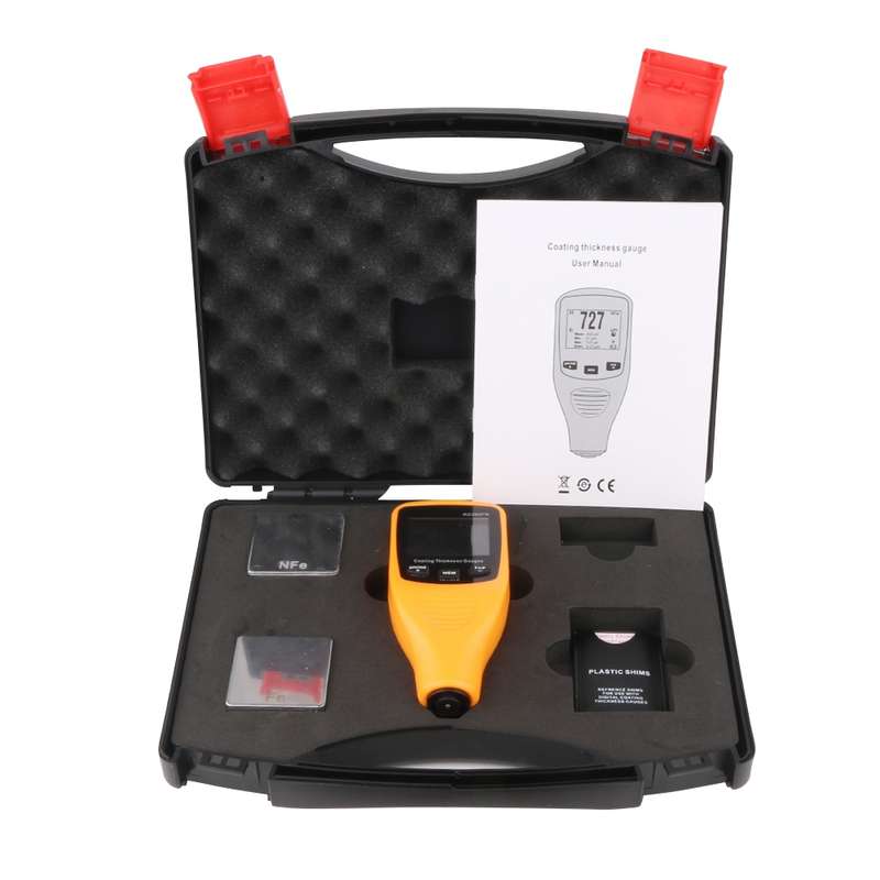 RZ260FN Ferrous & Non-Ferrous 2 in 1 LCD Display Ultrasonic Coating Paint Thickness Gauge Meter Tool