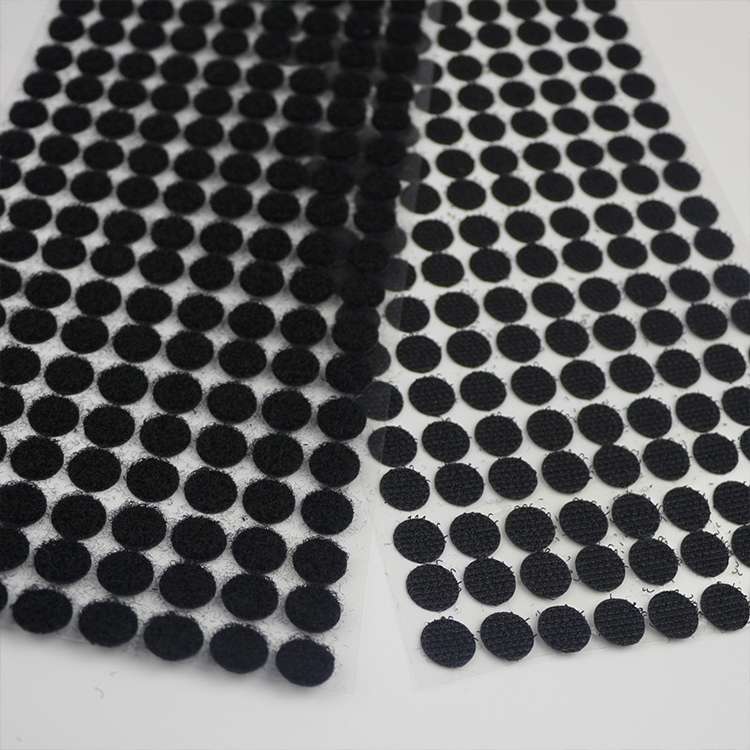 1000 PCS 10mm Round Nylon Adhesive Hook and Loop Fastener(White)