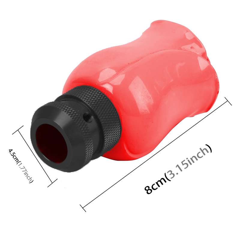 Rose Flower Shaped Universal Vehicle Car Manual Automatic Gear Shift Knob (Red)
