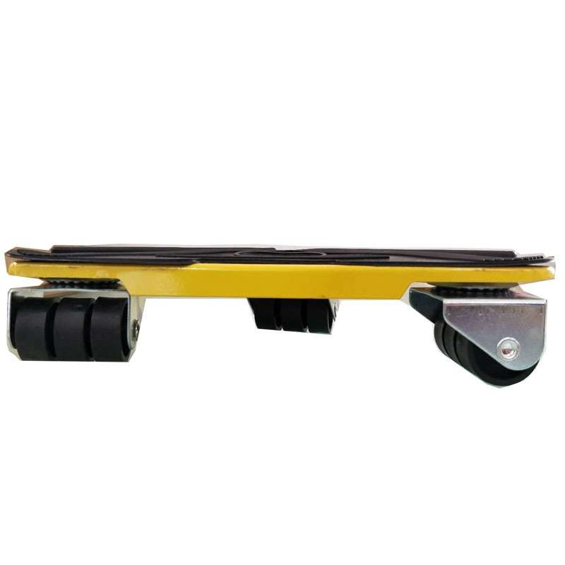 5 in 1 Triangle Iron Movers Home Trolly Heavy Furniture Moving to Save Effort(Yellow)