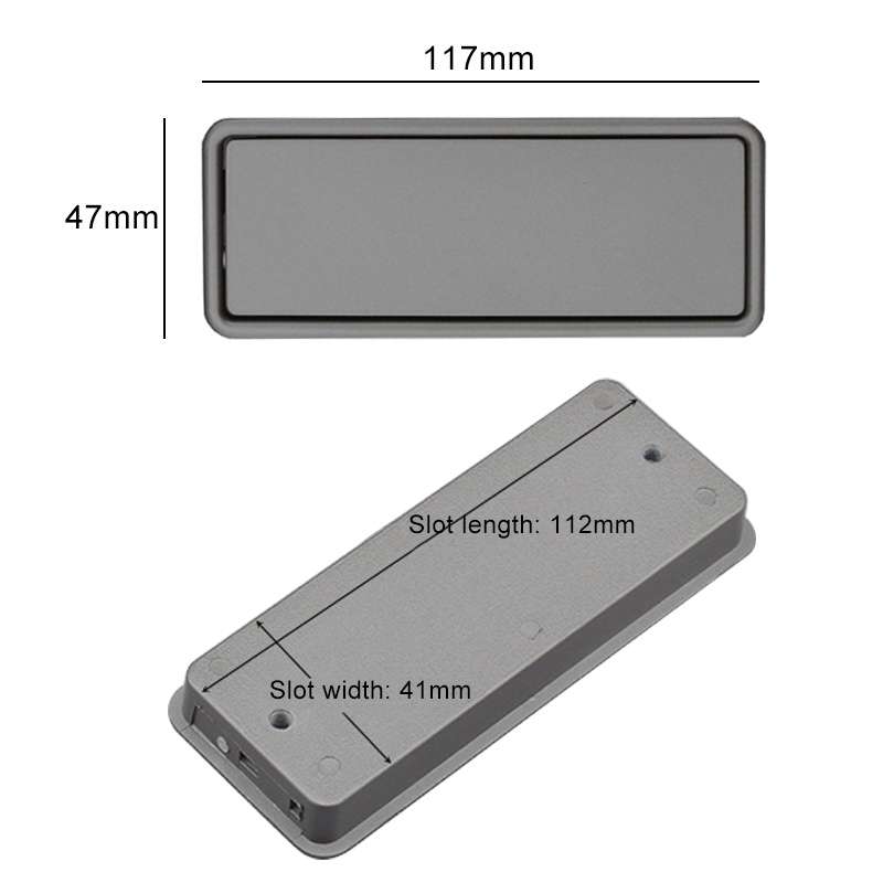 Simple Wardrobe Slotted Scrub Handle Concealed Recessed Drawer Invisible Handle, Hole Distance...