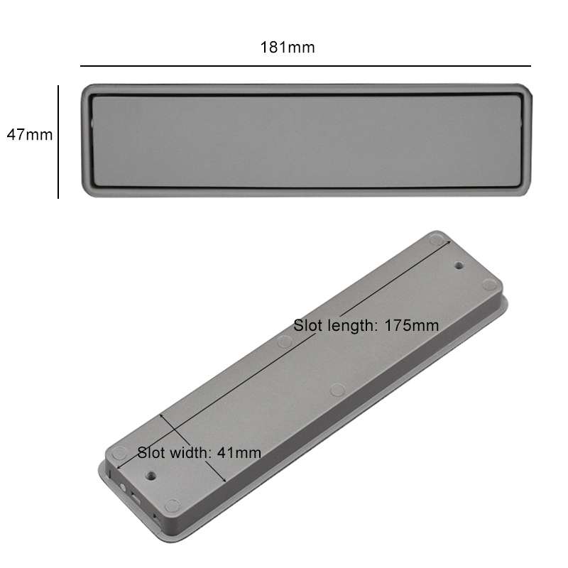 Simple Wardrobe Slotted Scrub Handle Concealed Recessed Drawer Invisible Handle, Hole Distance...