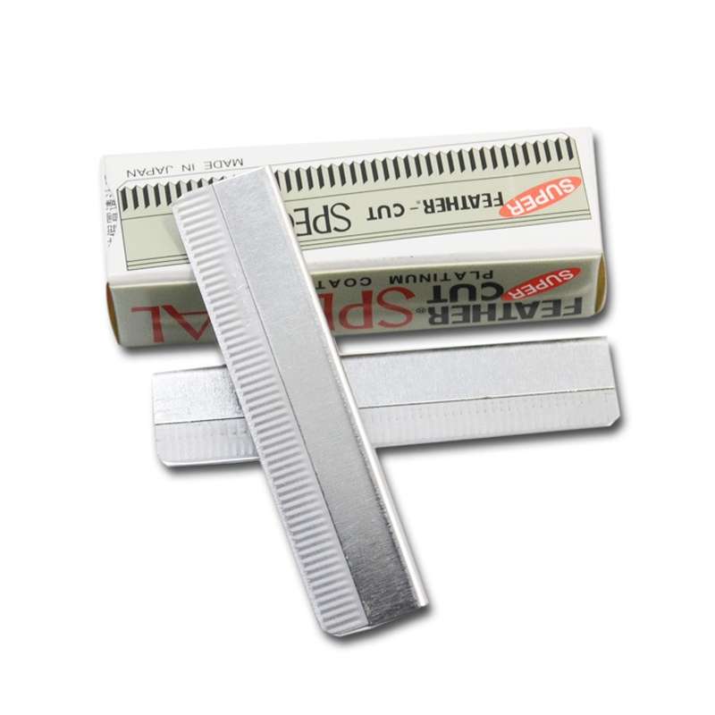 10 PCS Professional Hairdressing Tools Scraper Blade Eyebrow Trimmer Shaving Scratching Hair Feather