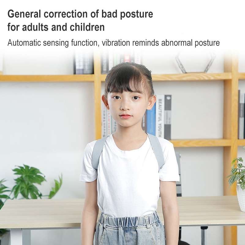 Smart Posture Corrector Adult Child Intelligent Posture Reminder Posture Trainer (Pink)