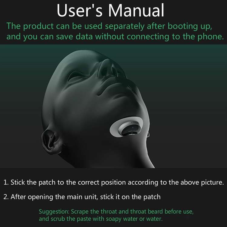 Adult Home Smart Throat Anti-snoring Device Sleep Stickers
