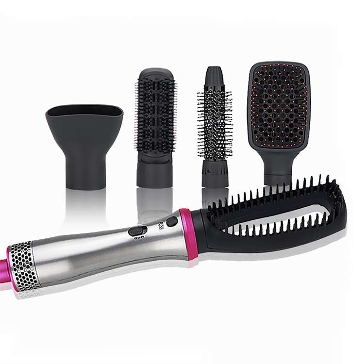 Five-in-one Multifunctional Head-changing Hairbrush Comb Straight Dual-purpose Electric Straight Hai