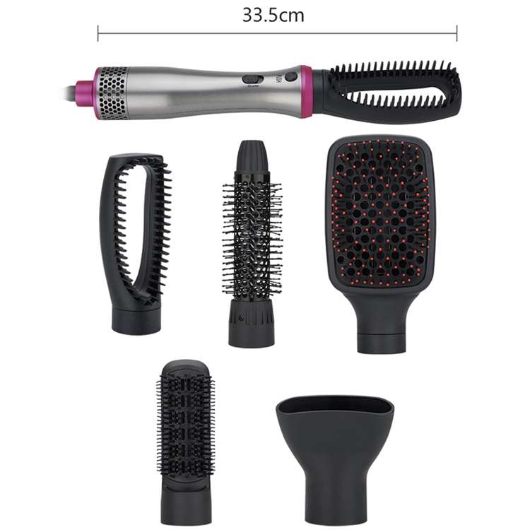 Five-in-one Multifunctional Head-changing Hairbrush Comb Straight Dual-purpose Electric Straight Hai