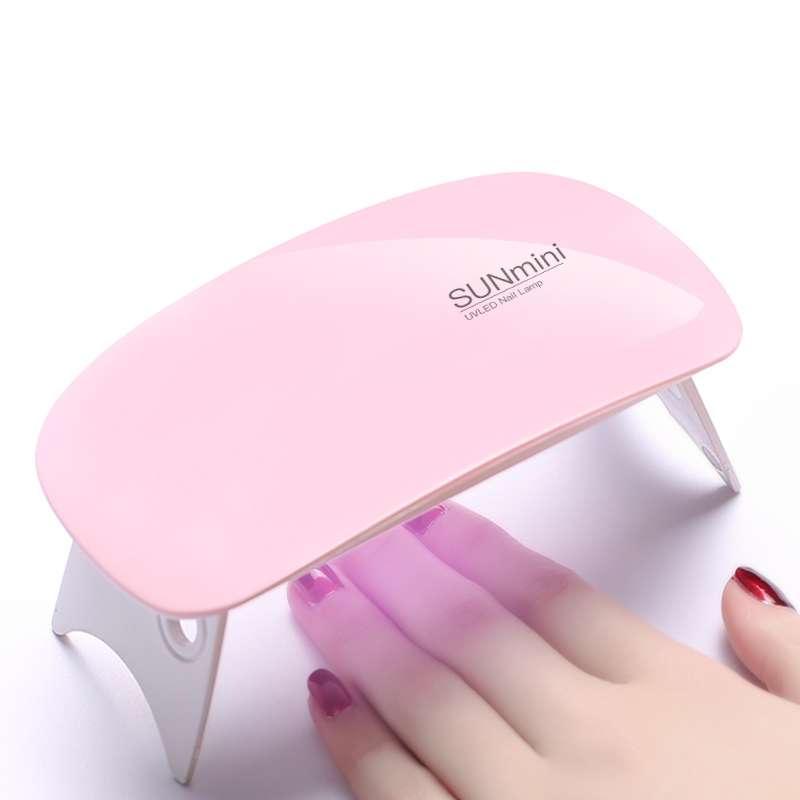 SUN mini 2 6W UV + LED USB Nail Lamp Fingernail Gel Curing Dryer(White)