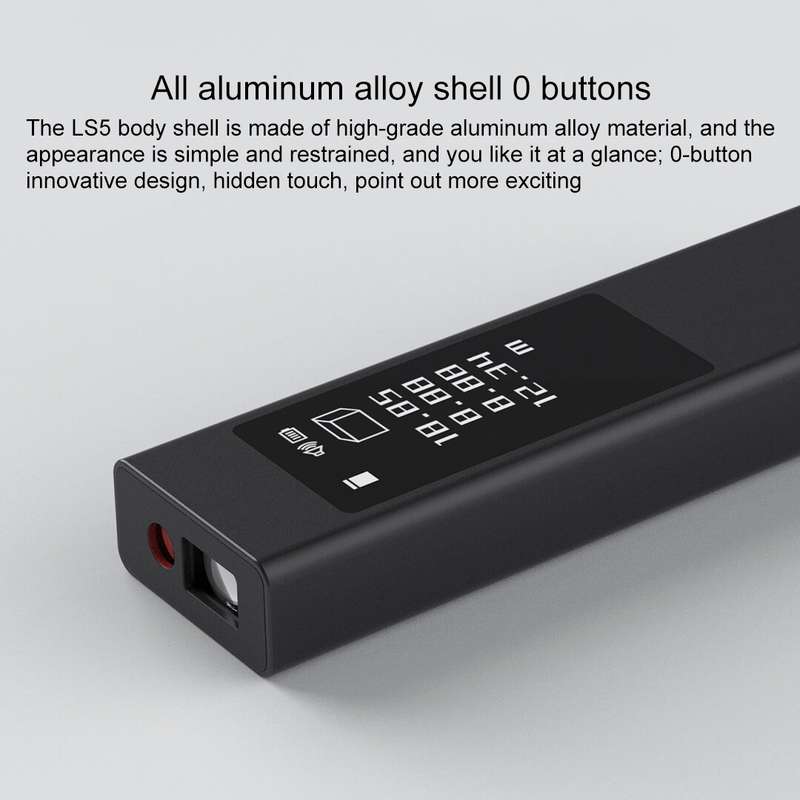 Original Xiaomi Youpin DUKA LS5 Touch Screen High-precision Infrared Laser Rangefinder (Black)