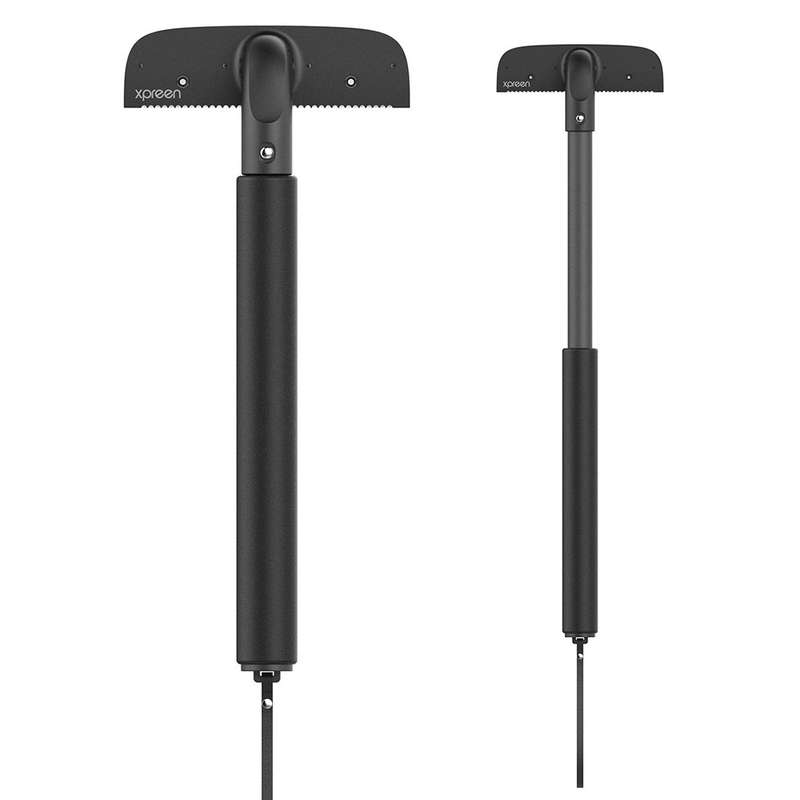 XPREEN XPRE034 Stretchable Handle Stainless Steel Blade Back Shaver Adjustable Back Razor with Lanya