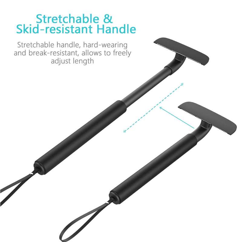 XPREEN XPRE034 Stretchable Handle Stainless Steel Blade Back Shaver Adjustable Back Razor with Lanya