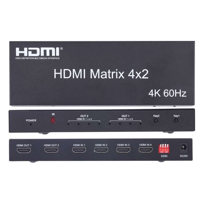 E-Gin-LTH-002 8 Pin Digital AV to HDMI Adapter + USB Charging Port for VGA 1080P HD TV Display Scree