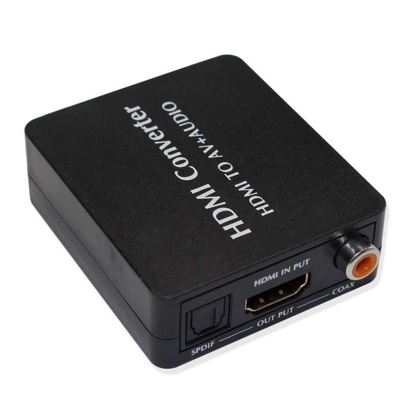 HDMI to AV Audio Converter Support SPDIF Coaxial Audio NTSC PAL Composite Video HDMI to 3RCA Adapter