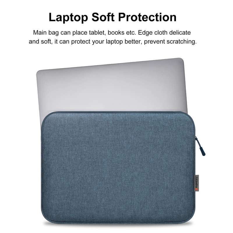 HAWEEL 16 inch Laptop Sleeve Case Zipper Briefcase Bag for 15-16.7 inch Laptop(Grey)