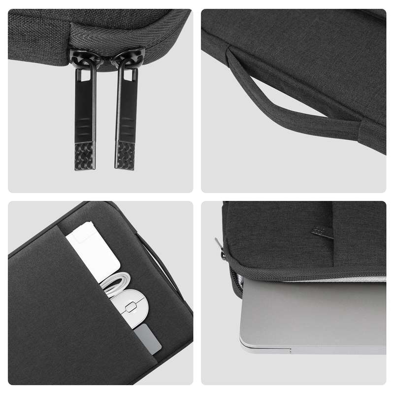 HAWEEL Laptop Sleeve Case Zipper Briefcase Bag with Handle for 12.5-13.5 inch Laptop (Black)