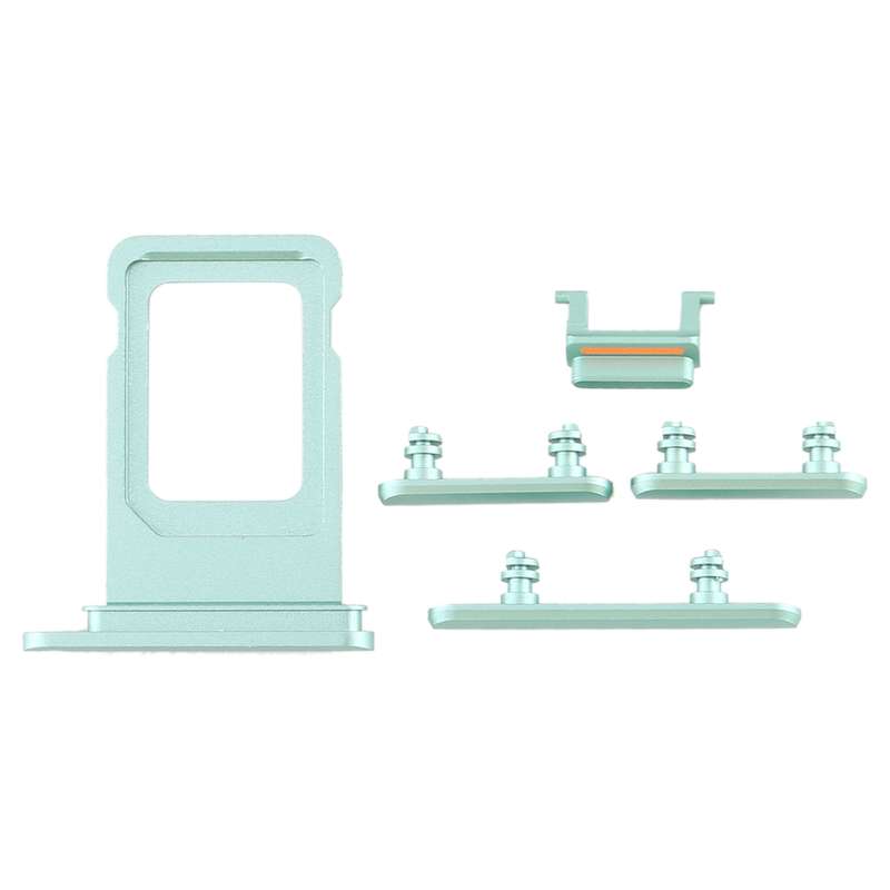 SIM Card Tray + Side Key for iPhone 11(Purple)