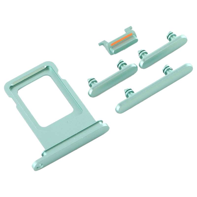 SIM Card Tray + Side Key for iPhone 11(Purple)