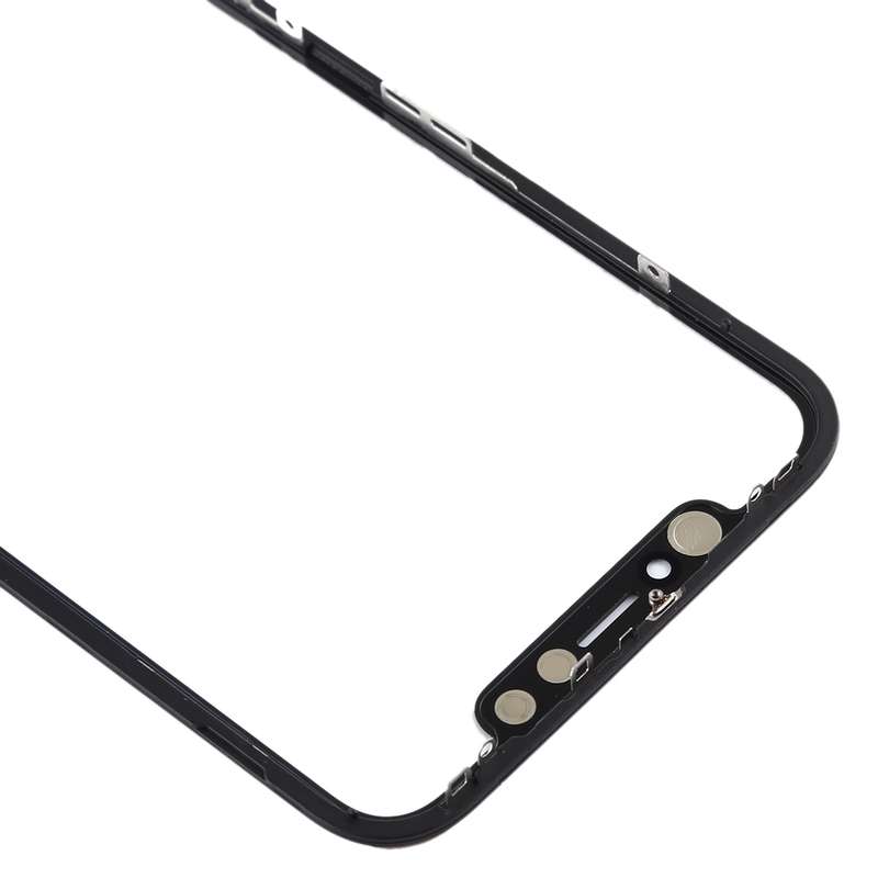 Front Screen Outer Glass Lens with Frame & OCA Optically Clear Adhesive for iPhone 11(Black)