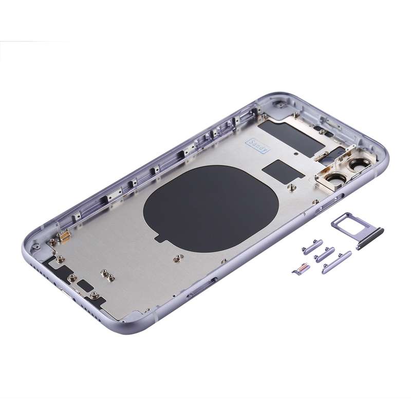 Back Housing Cover with SIM Card Tray & Side keys & Camera Lens for iPhone 11(Green)
