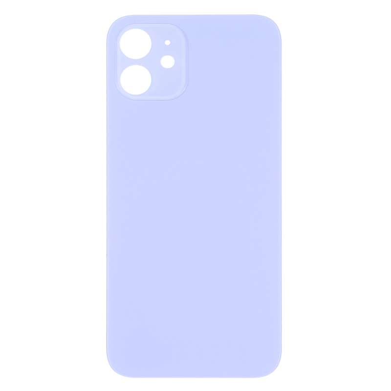 Easy Replacement Big Camera Hole Back Battery Cover for iPhone 12(Black)