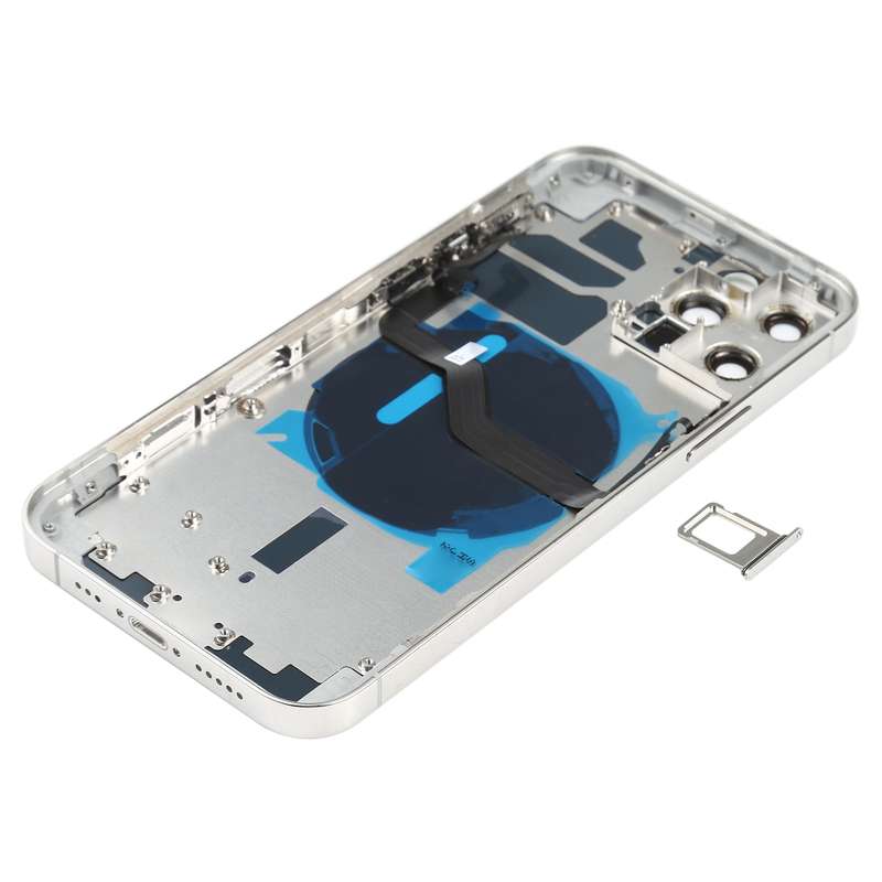 Battery Back Cover (with Side Keys & Card Tray & Power + Volume Flex Cable & Wireless Charging Modul