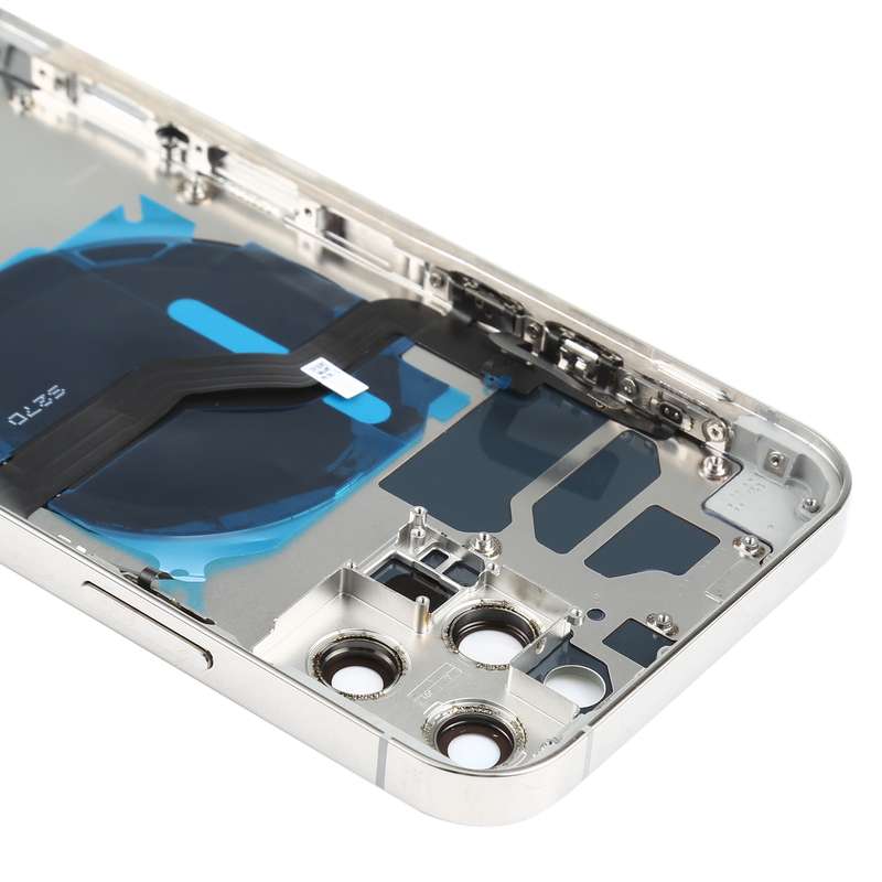 Battery Back Cover (with Side Keys & Card Tray & Power + Volume Flex Cable & Wireless Charging Modul