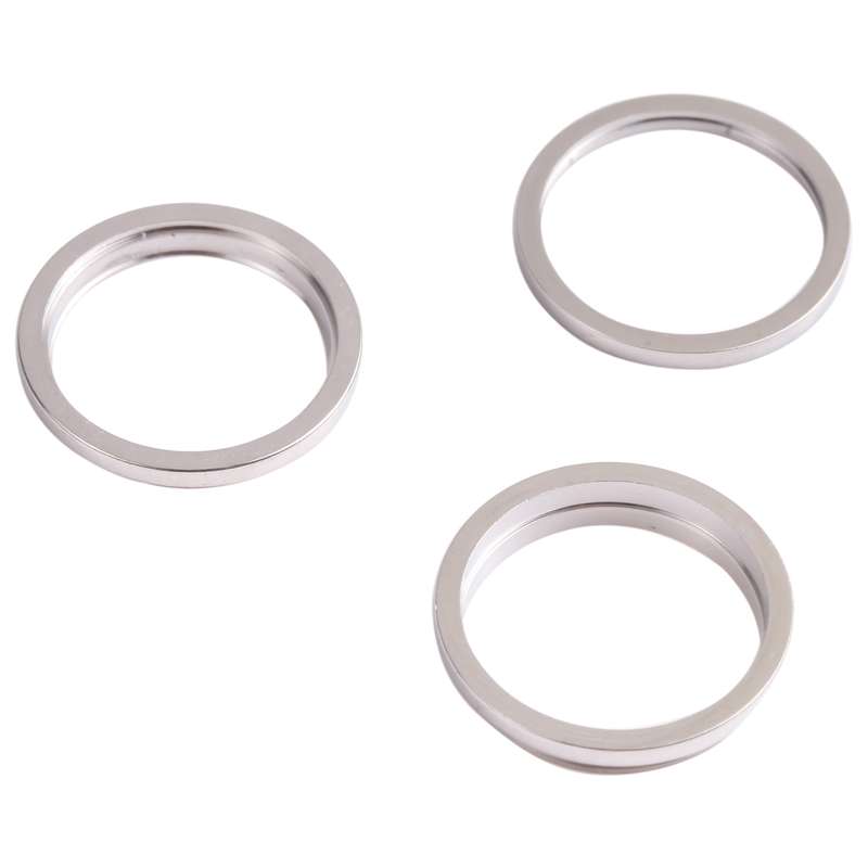 3 PCS Rear Camera Glass Lens Metal Outside Protector Hoop Ring for iPhone 13 Pro(Gold)