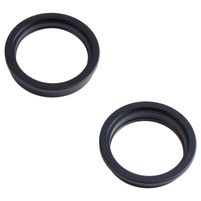 2 PCS Rear Camera Glass Lens Metal Outside Protector Hoop Ring for iPhone 13 mini(White)