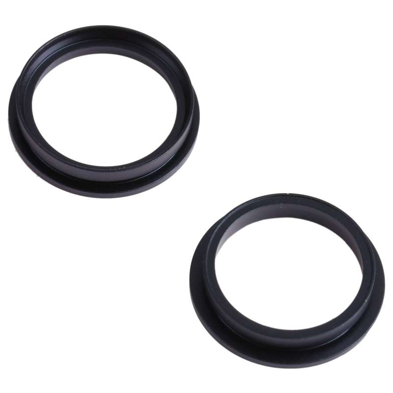 2 PCS Rear Camera Glass Lens Metal Outside Protector Hoop Ring for iPhone 13 mini(White)