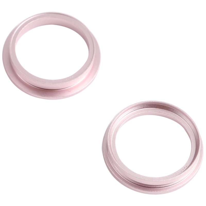 2 PCS Rear Camera Glass Lens Metal Outside Protector Hoop Ring for iPhone 13 mini(White)