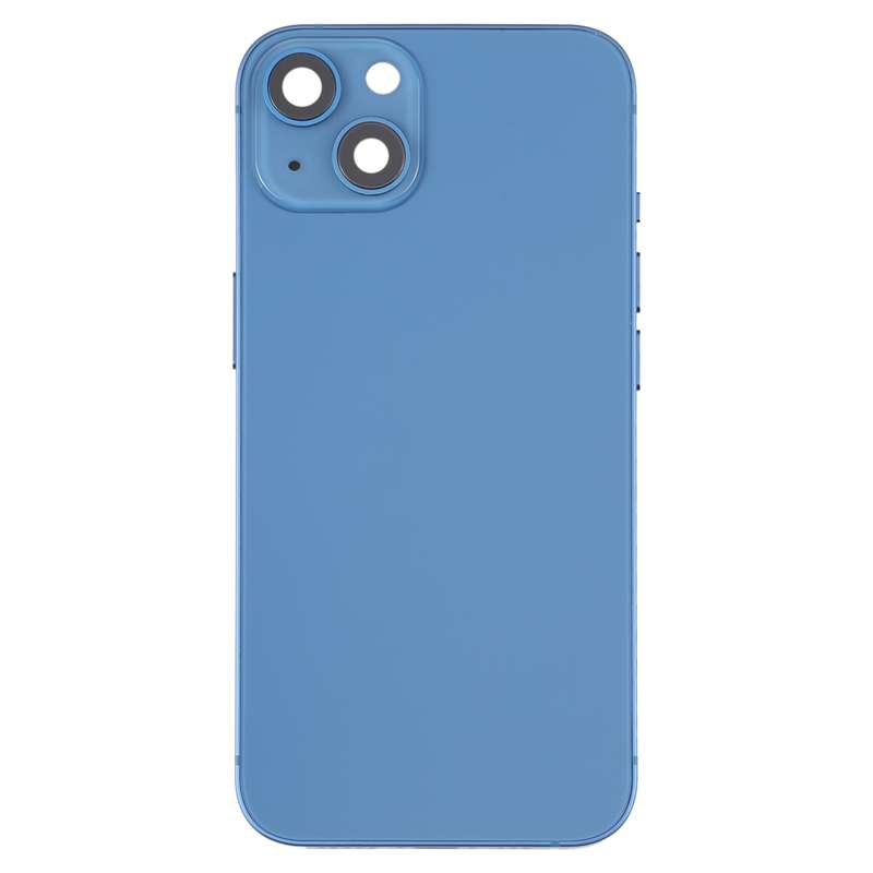 For iPhone 13 Battery Back Cover with Side Keys & Card Tray & Power + Volume Flex Cable & Wireless C
