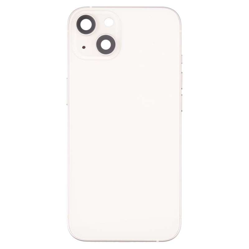 For iPhone 13 Battery Back Cover with Side Keys & Card Tray & Power + Volume Flex Cable & Wireless C