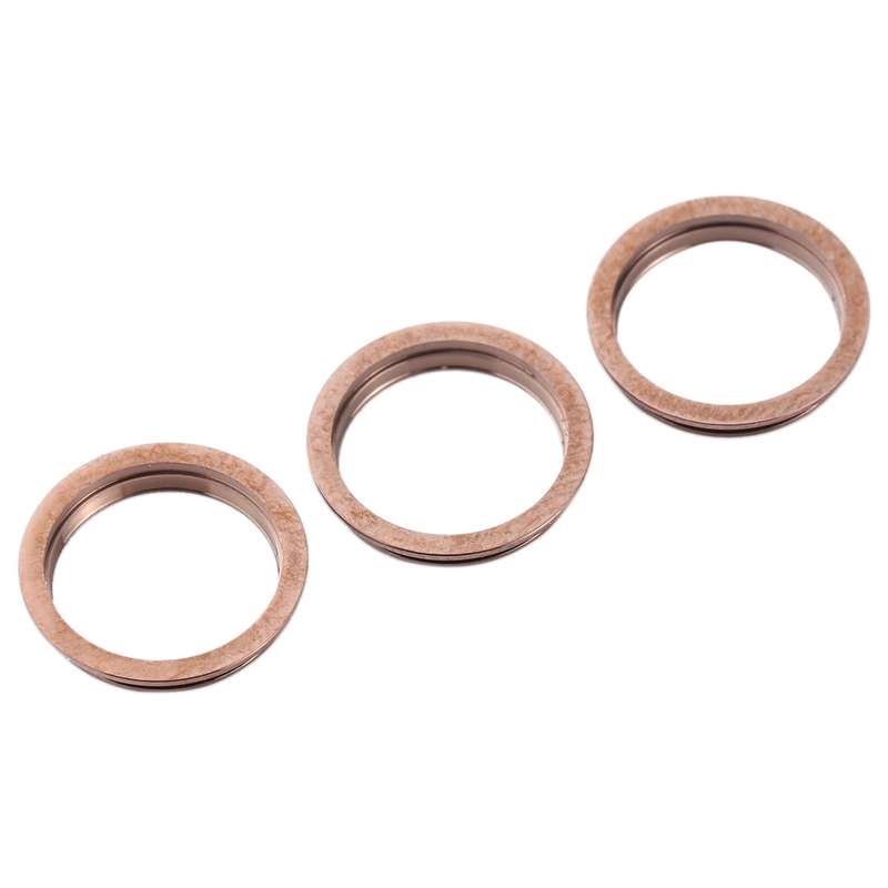 3 PCS Rear Camera Glass Lens Metal Protector Hoop Ring for iPhone 11 Pro & 11 Pro Max(Grey)