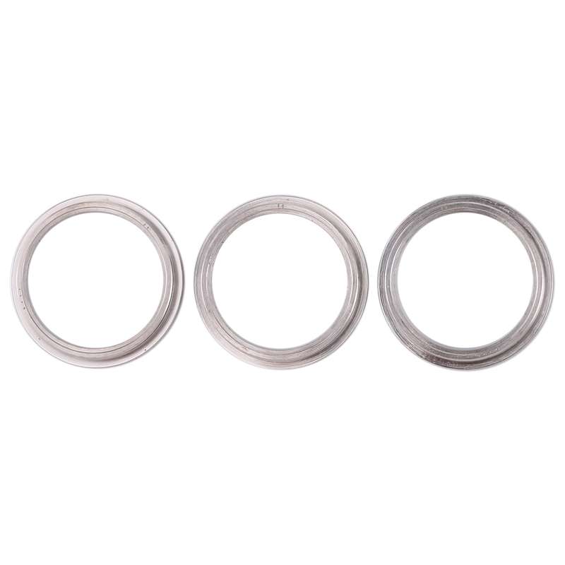 3 PCS Rear Camera Glass Lens Metal Protector Hoop Ring for iPhone 11 Pro & 11 Pro Max(Grey)