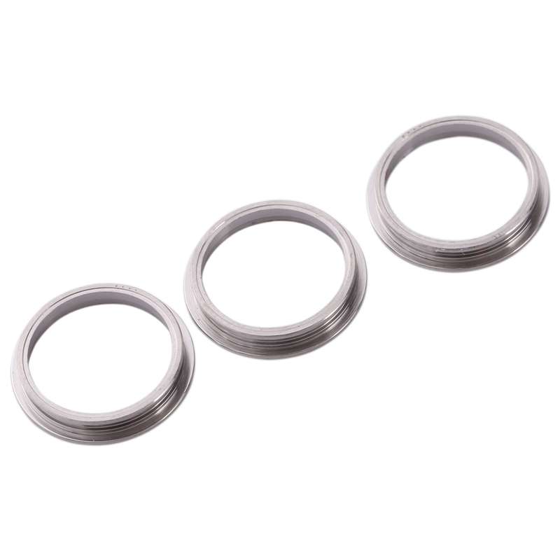 3 PCS Rear Camera Glass Lens Metal Protector Hoop Ring for iPhone 11 Pro & 11 Pro Max(Grey)