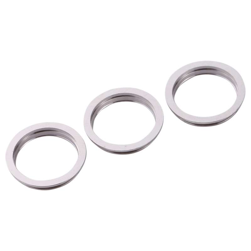 3 PCS Rear Camera Glass Lens Metal Protector Hoop Ring for iPhone 11 Pro & 11 Pro Max(Grey)