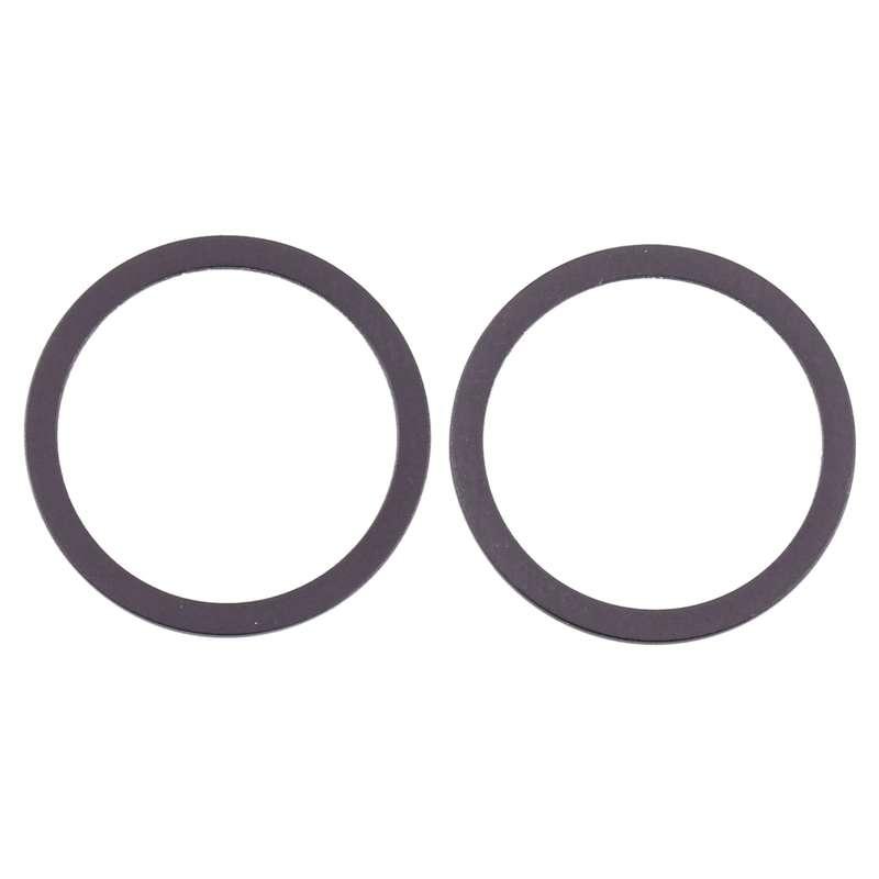 2 PCS Rear Camera Glass Lens Metal Protector Hoop Ring for iPhone 12 Mini(White)