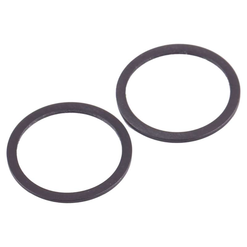 2 PCS Rear Camera Glass Lens Metal Protector Hoop Ring for iPhone 12 Mini(White)