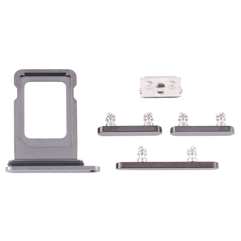 SIM Card Tray + Side Keys for iPhone 12 Pro Max(White)