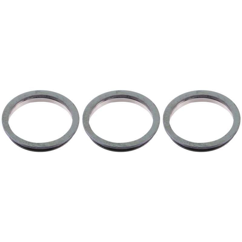 3 PCS Rear Camera Glass Lens Metal Protector Hoop Ring for iPhone 12 Pro Max(Graphite)