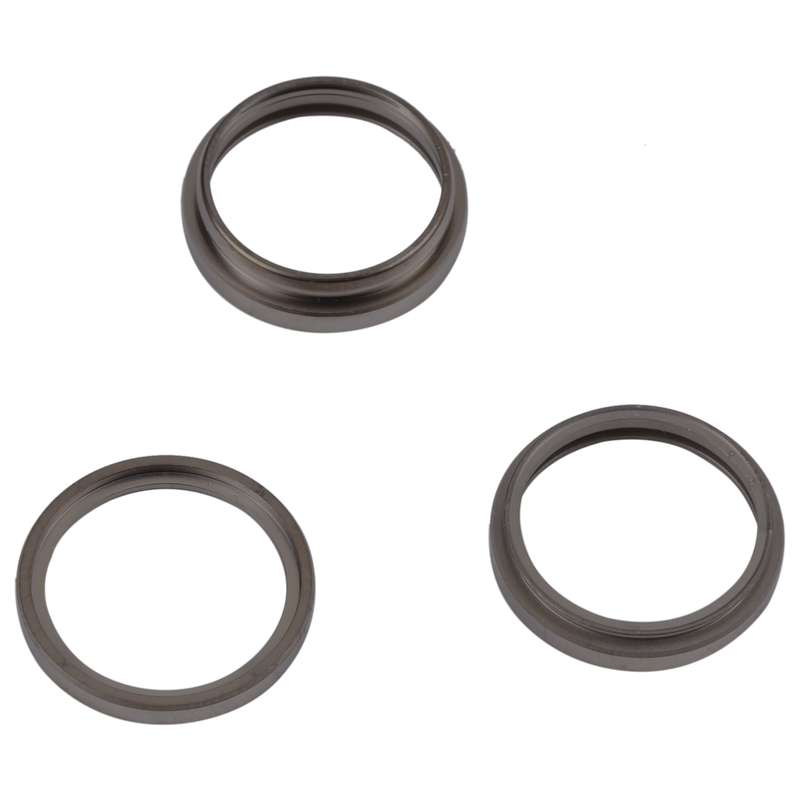 For iPhone 14 Pro Max 3PCS Rear Camera Glass Lens Metal Outside Protector Hoop Ring(Gold)